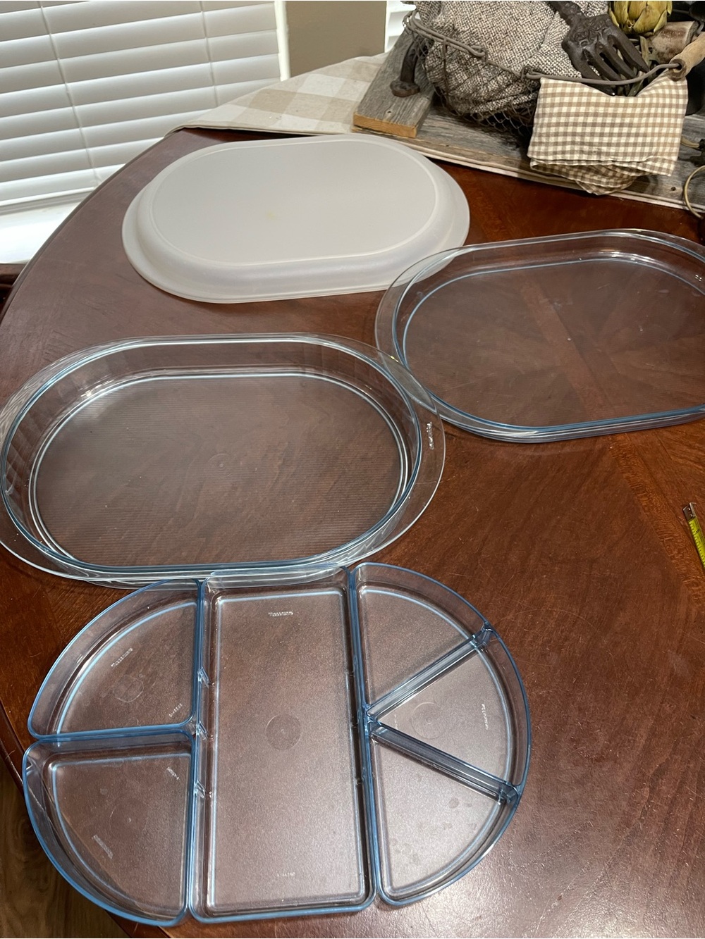 Vintage Tupperware Preludio Hors D'oeuvre Tray With Dividers appetizers snacks